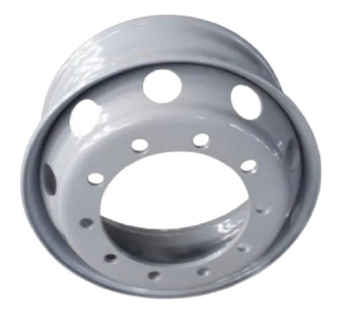 Gray Circular Stainless Steel Paint Coated Rust Proof Truck Wheel Rim