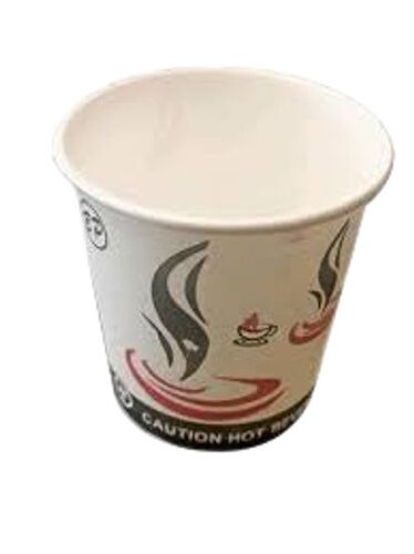 Premium Grade Long Lasting Easy Carry Disposable White Printed Paper Glass