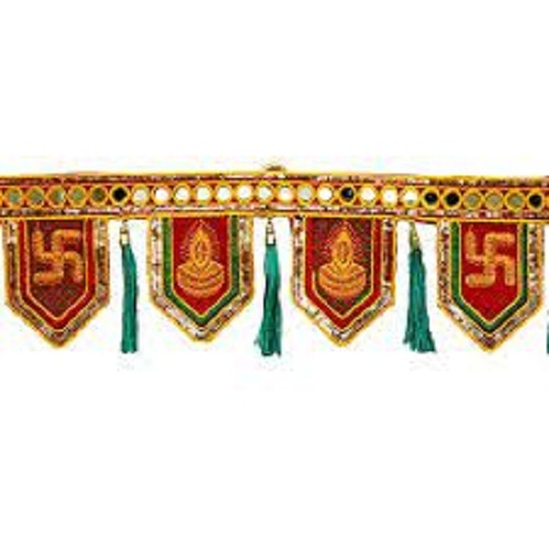 Traditional Handmade Printed Designer Main Door Hanging Toran
