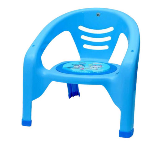 Blue 30 X 20 X 10 Cm 400 Gram Durable Polypropylene Plastic Chair For Baby 