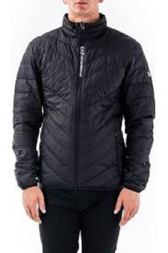 Black Full Sleeve Polyester Jackets For Men