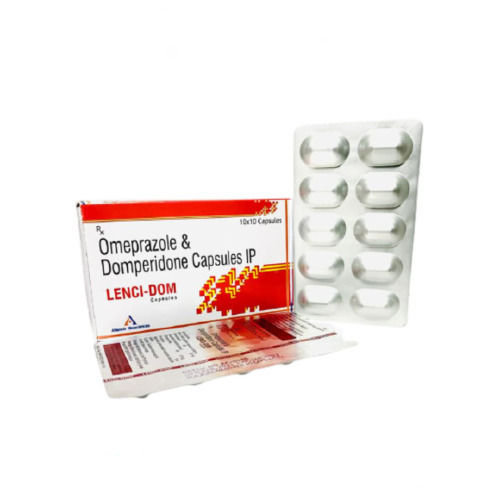 Lenci-Dom Omeprazole And Domperidone Capsules Ip, 10x10 Alu Alu Pack