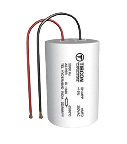 240 Rated Voltage 50 Hertz Polyester Film Cylindrical Fan Capacitor