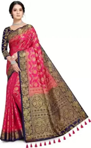 Ladies Comfortable And Washable Traditional Banarasi Silk Saree 