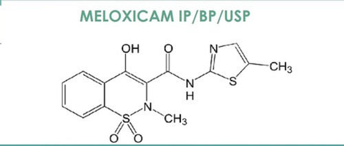 Meloxicam IP/BP/USP Raw Pharmaceutical Active Ingredient