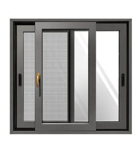 Stainless Steel 84X36X3 Inch Rectangular Durable Aluminium And Fiberglass Sliding Window