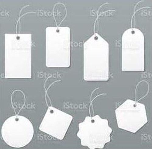 Label Tag for Garments Tags With Paper Materials And Different Shapes