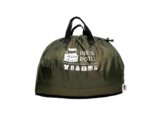 Military Green Press Potli Nylon Laundry Bag