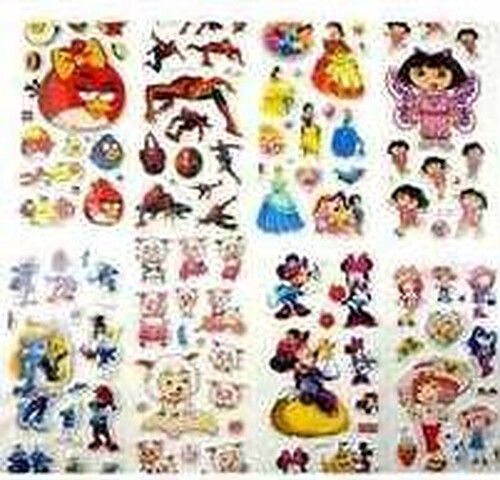 Printed Paper Label Cartoon Sticker For Kids With 300-600GSM And Different Shapes