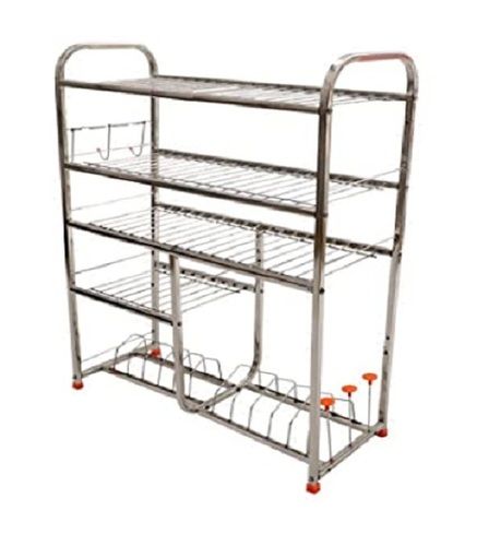 Stainless Steel Kitchen Rack, For Home