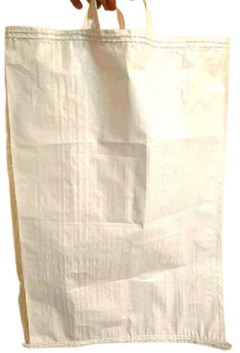 प्रीमियम क्वालिटी और हैंडल बैग के साथ काफी मजबूत पीपी बुना हुआ बोरी बैग आकार: 15 X 21 इंच