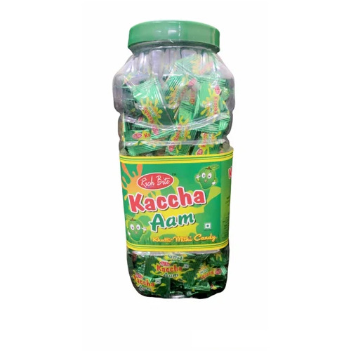 Kachcha Aam Jelly Candy - Flavour: Mango, Shape: Oval, Weight: 4 Grams, Total Weight: 600 Grams | Solid Form, Shelf Life: 1 Year