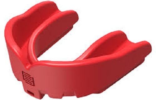 Soft Dual Density Structure Red Rubber Mouth Guard 