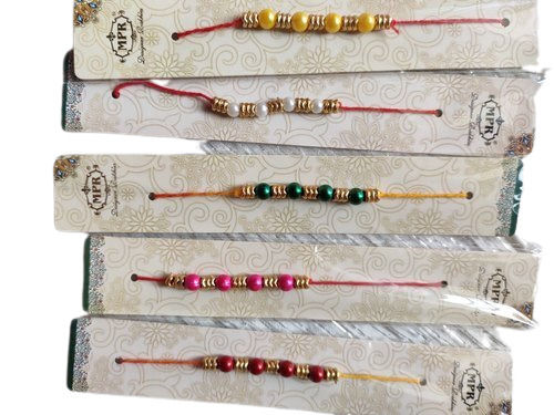 Multi Skin Friendly Fancy Handmade Standard Length Rakhi