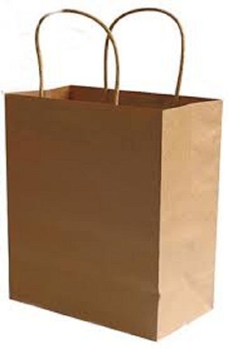 Brown And White Twisted Handle Handmade Paper Bags