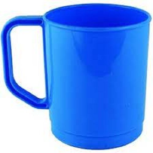 Durable Lightweight Blue Ptfe Plastic Simple Stylish Mugs For Kitchen Size: 100 Ml