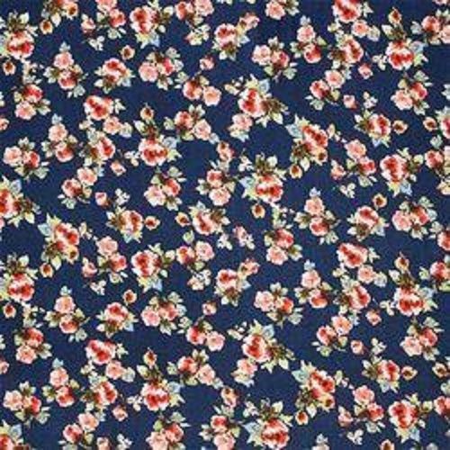 Blue Multi Color Printed Washable Fancy Pure Cotton Fabrics 