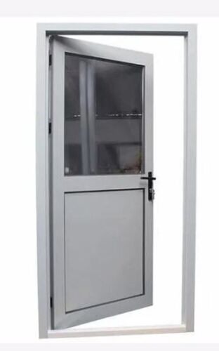 10 Mm Thick Rectangular Polished And Lightweight Hinged Aluminium Door Application: Commercial