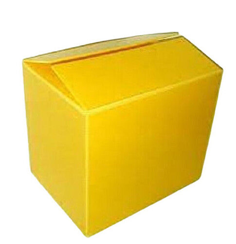 Eco Friendly Yellow Plain Corrugated Packaging Boxes