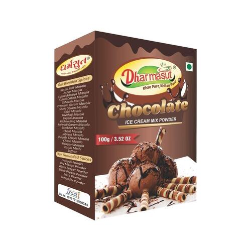 100 Gram, Sweet And Delicious A Grade Chocolate Flavor Ice Cream Mix Powder Additional Ingredient: Milk