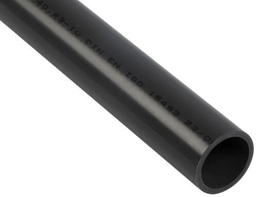 Black 6 Meter Long And 3 Mm Thick Round Durable Cpvc Pipe For Construction 