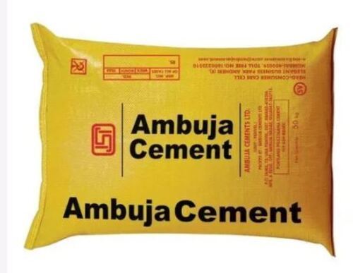 Ambuja Cement - High Strength 53 Grade, 50kg Fine Grey Powder | 100% Pure, Extra Rapid Hardening, Low Heat of Hydration