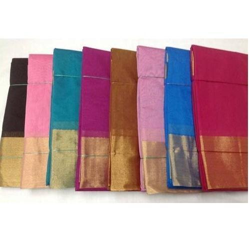 Cotton Sarees - Cotton Silk, Regular Fit, Green and White Print | Breathable, Fade and Tear Resistant, Easy Washable, Extremely Comfortable, Lightweight, Quick Dry