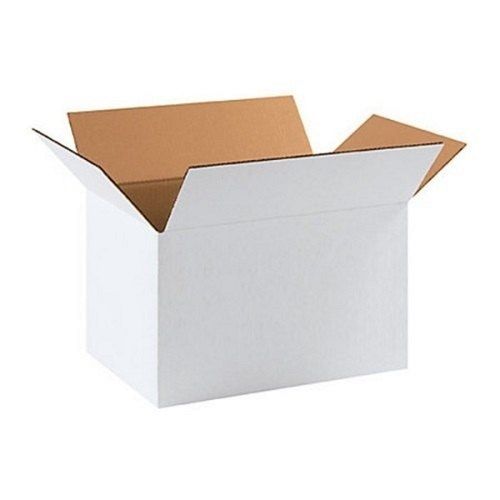 Eco Friendly High Strength Recyclable Rectangular White Shipping Boxes