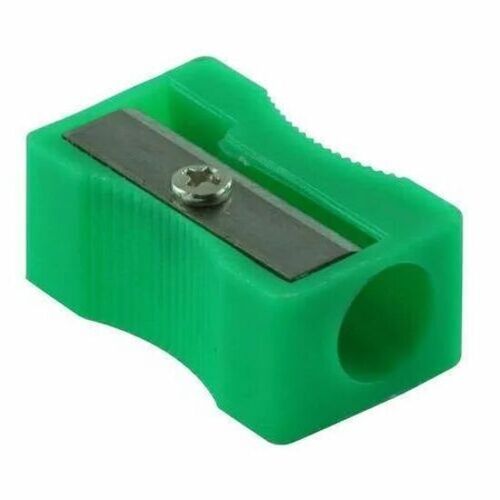 प्लास्टिक बॉडी और स्टेनलेस स्टील ब्लेड आयताकार 1.5 इंच पेंसिल शार्पनर