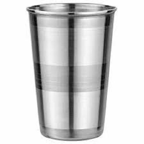 Round Shape Plain Stainless Steel Tea Glass, Capacity 250 Ml
