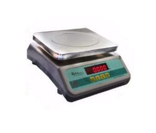 Grey 30 Kg Load Capacity Mild Steel Tabletop Weighing Counting Scale With Digital Lcd Monitor Display