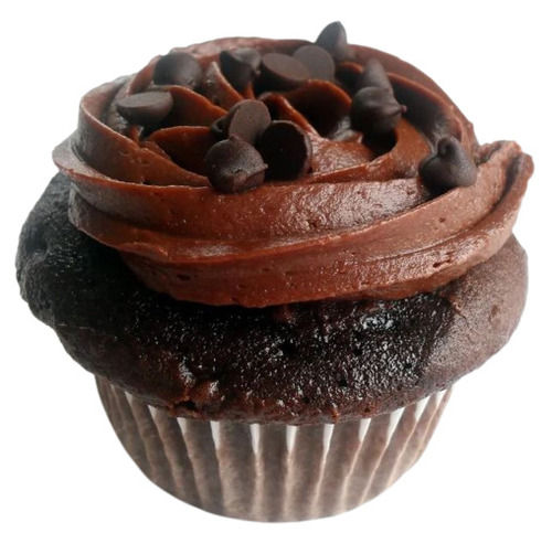 Chocolate Cup Cake With Choco Chip Topping 
