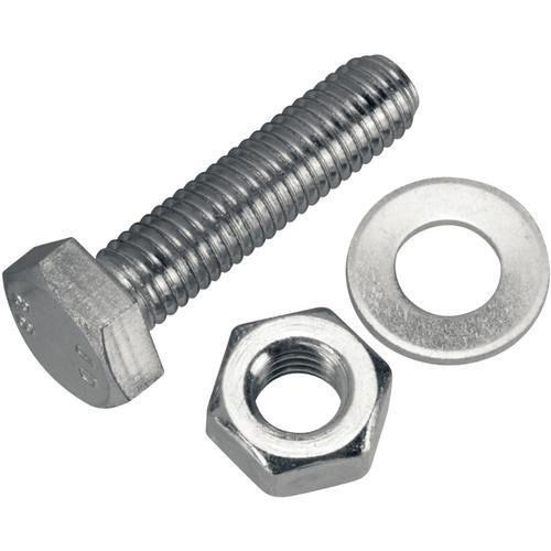 Cylindrical Body Easy To Assemble And Disassemble Sliver Ms Nut Bolt