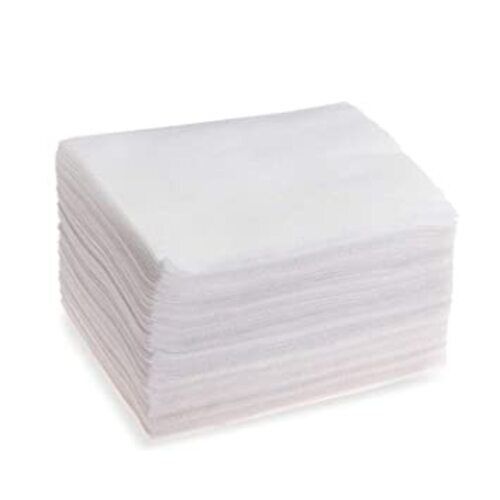 White 0.5 Mm Thick Eco Friendly And Disposable Rectangular Non Woven Tissue Paper 