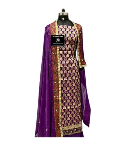 Unstitched Kurtis - Cotton, Customized Size, Printed Design, Long Sleeve Style - Casual Wear, Bead Decoration, Machine Washable, Regular Fit, Shrink & Tear Resistance, Modern Aesthetic