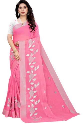 5.5 Meter Long Skin Friendly Bollywood Style Washable Soft Cotton Saree Recommended For: Doctor