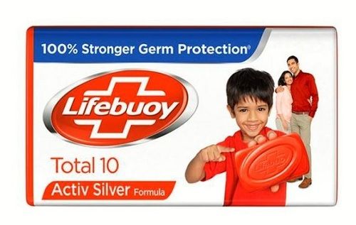 Kills 99.9% Germs And Viruses Non Transparent Active Silver Formula Soap, 125 Gram