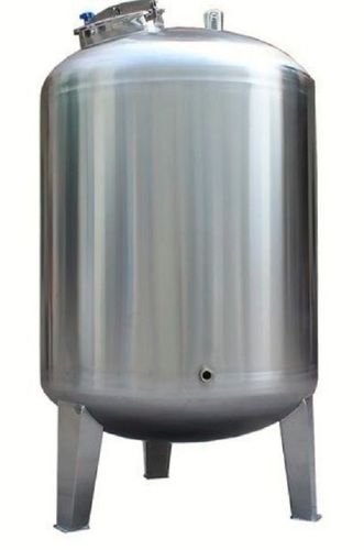 Silver 10000 Liter Capacity Polished Finish Stainless Steel Water Tank