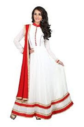 Washable Quick Dry Ladies Full Sleeve Chiffon Anarkali Suits