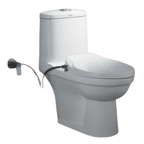 Toilet Seat - Ceramic, Standard Size, Glossy White Finish | Water, Leak, Crack, Scratch Resistant, Easy to Install, Easy to Clean