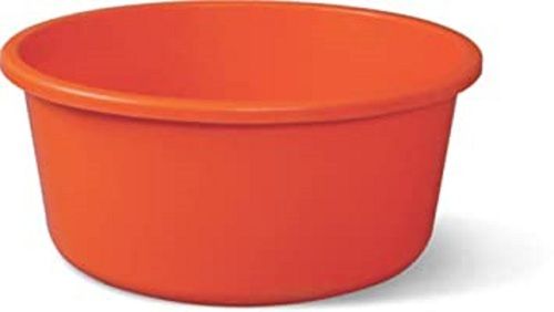 Red Longer Serviceability High Storage Durable Strong Round Plastic Tub