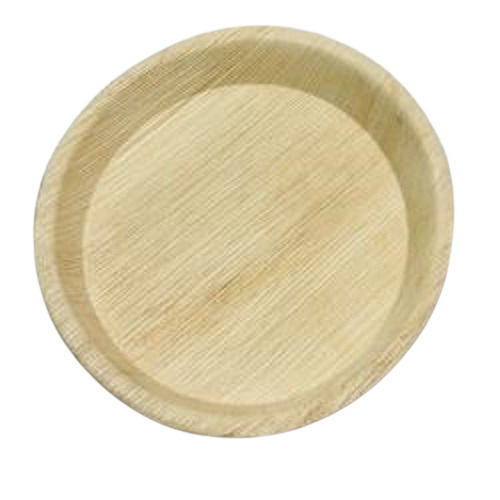 Golden  The Arecanut Leaf Plate Friendly And Biodegradable Areca Palm Tree Plate 