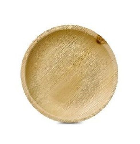 6 Inch Round Shape Disposable Areca Leaf Plates For Event And Party