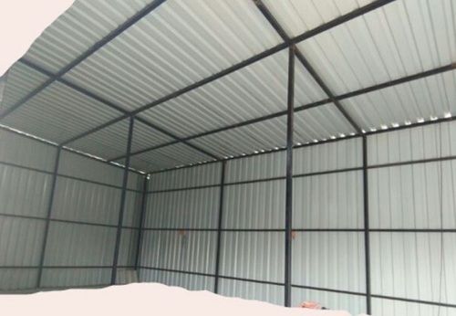 6 Mm Thick Powder Coated Stainless Steel Industrial Shed