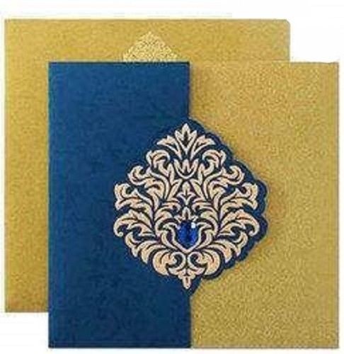 Environment Friendly Paper Square Shape Printed Wedding Anniversary Cards