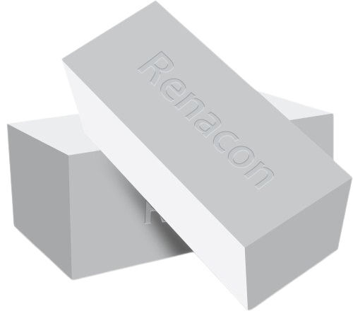 White Rectangular Grey Renacon Fly Ash Brick