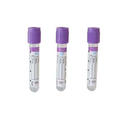 Purple And White Vacuum Glass Tubes For Blood Collection