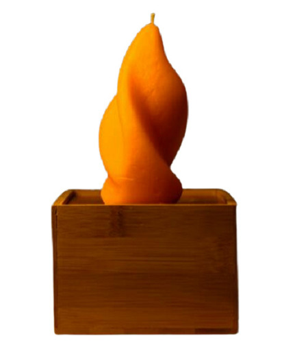 4 इंच टेबलटॉप और लाइटवेट हैंडमेड पैराफिन वैक्स डेकोरेटिव कैंडल बर्निंग टाइम: 6 घंटे