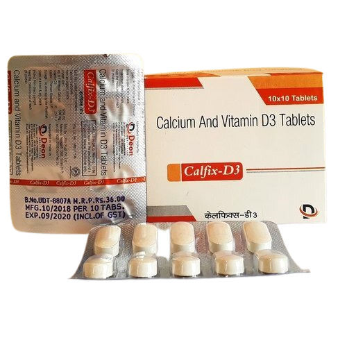 Calcium Carbonate with Vitamin D3 Tablets at Rs 600/box in Ambala