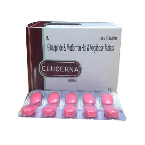 ग्लुसर्ना ग्लिमेपीराइड और मेटफोर्मिन एचसीएल और वोग्लिबोस टैबलेट सामान्य दवाएं